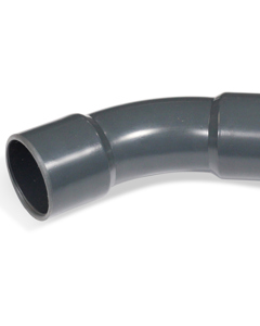 Bend 45deg PVC 32mm 2x stick-on sleeve PN10